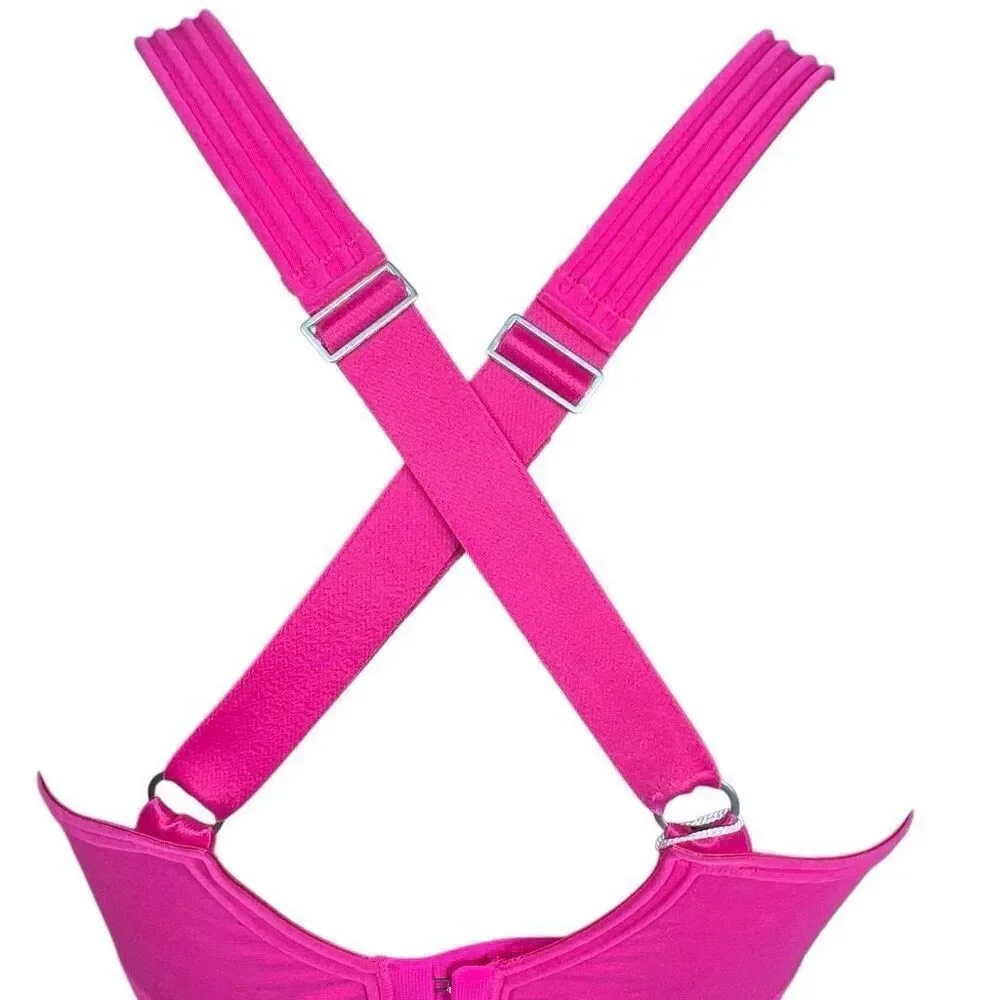 NWT Wolford Alita Sports Bra Fuchsia Pink 80B 36B